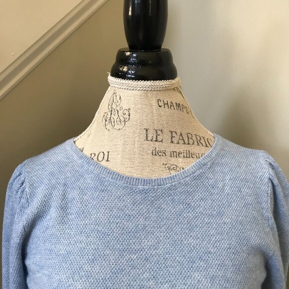 Charlotte Brody Coco Sweater Womens XS Blue Crew Neck Wool Cashmere Pullover - Picture 4 of 10